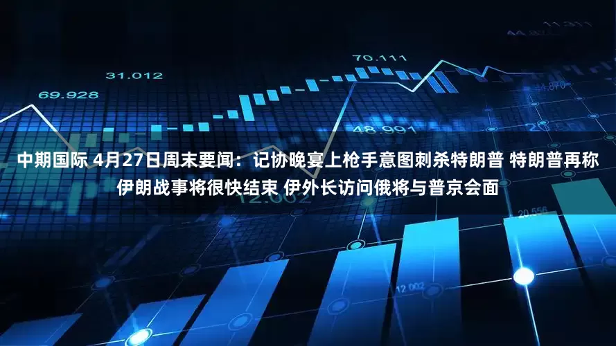 中期国际 4月27日周末要闻：记协晚宴上枪手意图刺杀特朗普 特朗普再称伊朗战事将很快结束 伊外长访问俄将与普京会面
